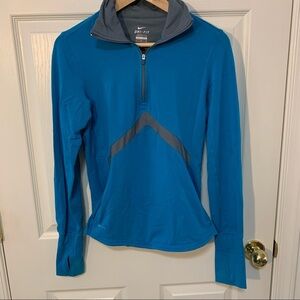 VGUC Nike Dri-fit 1/4 zip Long sleeved Training Top